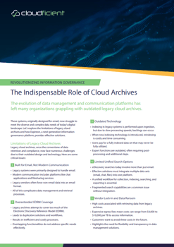 Revolutionizing Information Governance Datasheet - Cover 